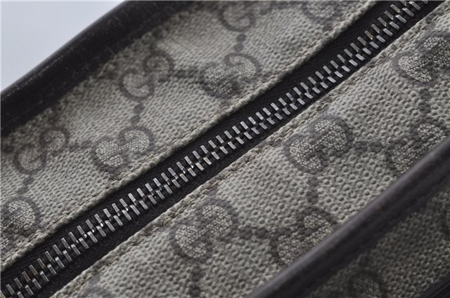 Authentic GUCCI Shoulder Tote Bag GG PVC Leather 181084 Brown 6364D