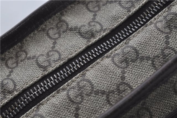 Authentic GUCCI Shoulder Tote Bag GG PVC Leather 181084 Brown 6364D