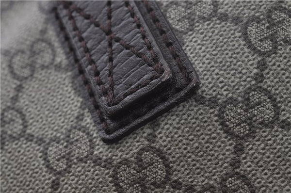 Authentic GUCCI Shoulder Tote Bag GG PVC Leather 181084 Brown 6364D