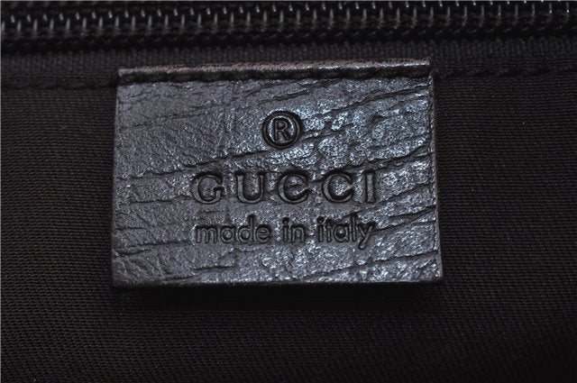 Authentic GUCCI Shoulder Tote Bag GG PVC Leather 181084 Brown 6364D