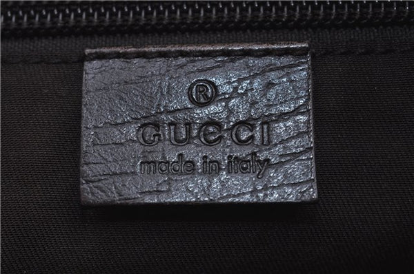 Authentic GUCCI Shoulder Tote Bag GG PVC Leather 181084 Brown 6364D