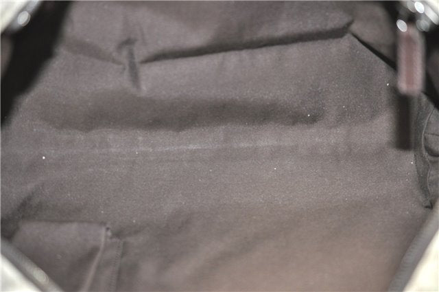 Authentic GUCCI Shoulder Tote Bag GG PVC Leather 181084 Brown 6364D