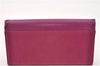 Authentic Christian Dior Trotter Long Wallet Canvas Leather Purple Junk 6364F