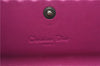 Authentic Christian Dior Trotter Long Wallet Canvas Leather Purple Junk 6364F