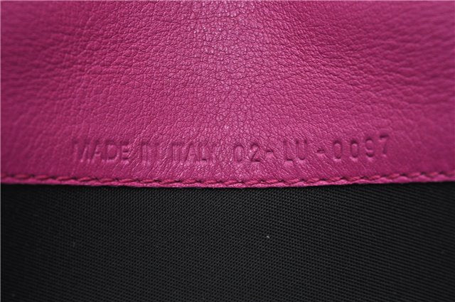 Authentic Christian Dior Trotter Long Wallet Canvas Leather Purple Junk 6364F