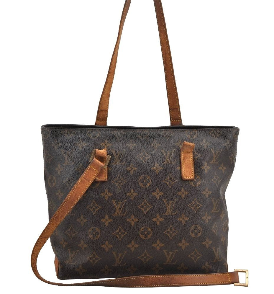 Authentic Louis Vuitton Monogram Cabas Piano Shoulder Tote Bag M51148 Junk 6364I