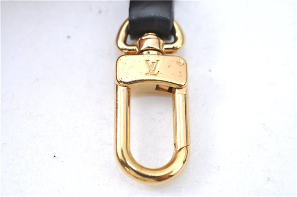 Authentic Louis Vuitton Leather Strap Black LV 6365B