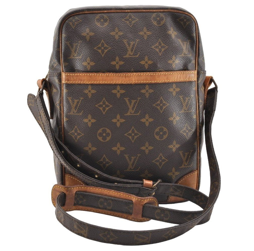 Authentic Louis Vuitton Monogram Danube MM Shoulder Cross Bag M45264 LV 6365I