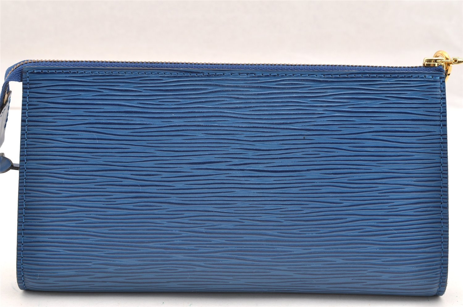 Authentic Louis Vuitton Epi Pochette Accessoires Pouch Blue M52945 LV Junk 6367I