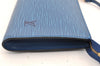 Authentic Louis Vuitton Epi Pochette Accessoires Pouch Blue M52945 LV Junk 6367I