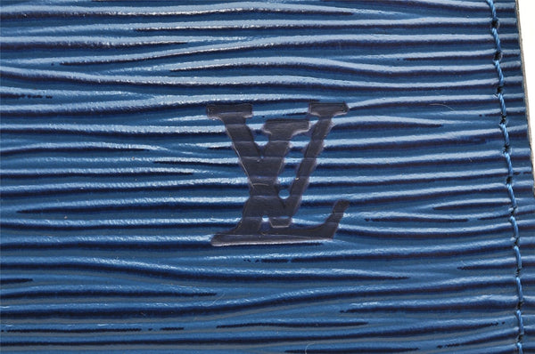 Authentic Louis Vuitton Epi Pochette Accessoires Pouch Blue M52945 LV Junk 6367I