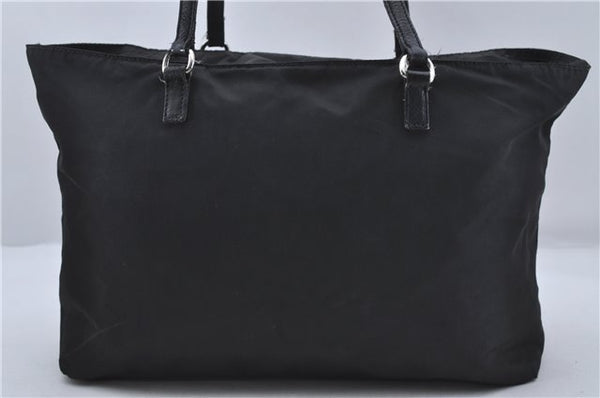 Authentic PRADA Nylon Leather Shoulder Tote Bag Black 6368D