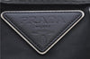 Authentic PRADA Nylon Leather Shoulder Tote Bag Black 6368D