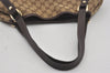 Authentic GUCCI Abbey Shoulder Tote Bag GG Canvas Leather 130736 Brown 6368I