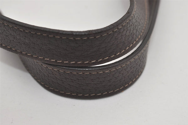 Authentic GUCCI Abbey Shoulder Tote Bag GG Canvas Leather 130736 Brown 6368I