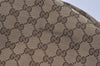 Authentic GUCCI Abbey Shoulder Tote Bag GG Canvas Leather 130736 Brown 6368I