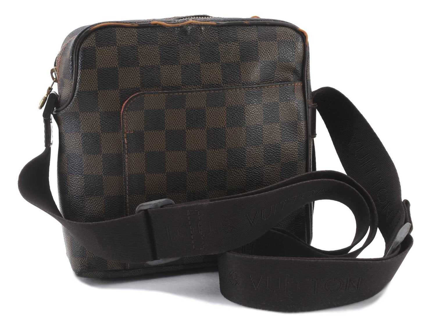 Authentic LOUIS VUITTON Damier Olav PM Shoulder Cross Body Bag N41442 LV 6369C