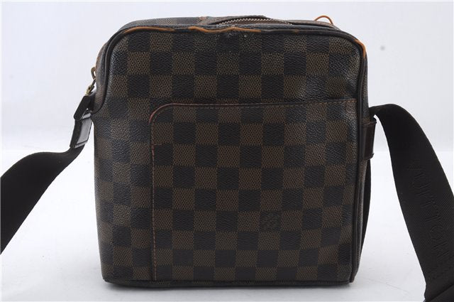 Authentic LOUIS VUITTON Damier Olav PM Shoulder Cross Body Bag N41442 LV 6369C