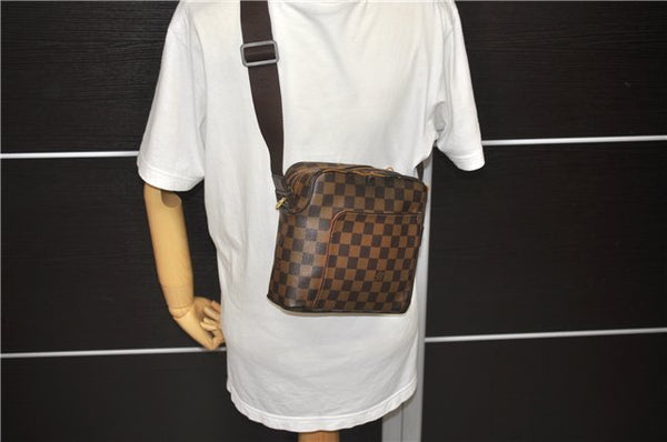 Authentic LOUIS VUITTON Damier Olav PM Shoulder Cross Body Bag N41442 LV 6369C