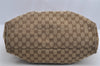 Authentic GUCCI Sukey Shoulder Tote Bag GG Canvas Leather 211944 Brown 6370I