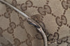 Authentic GUCCI Sukey Shoulder Tote Bag GG Canvas Leather 211944 Brown 6370I