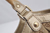 Authentic GUCCI Sukey Shoulder Tote Bag GG Canvas Leather 211944 Brown 6370I