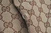 Authentic GUCCI Sukey Shoulder Tote Bag GG Canvas Leather 211944 Brown 6370I