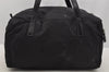 Authentic PRADA TESS SAFFIANO Nylon Leather Shoulder Bag BR2394 Black 6371I