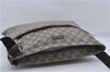 Authentic GUCCI Shoulder Cross Body Bag GG PVC Leather 141198 Brown 6372D