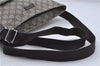 Authentic GUCCI Shoulder Cross Body Bag GG PVC Leather 141198 Brown 6372D