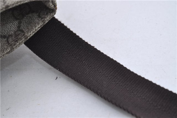 Authentic GUCCI Shoulder Cross Body Bag GG PVC Leather 141198 Brown 6372D