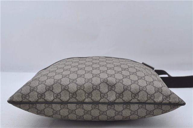 Authentic GUCCI Shoulder Cross Body Bag GG PVC Leather 141198 Brown 6372D