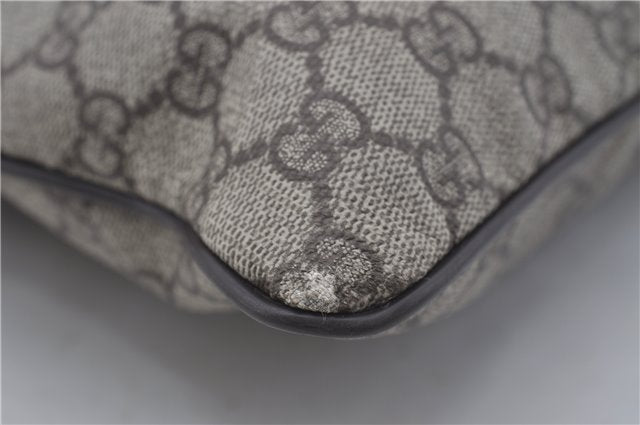 Authentic GUCCI Shoulder Cross Body Bag GG PVC Leather 141198 Brown 6372D