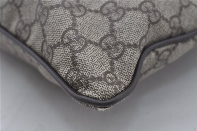 Authentic GUCCI Shoulder Cross Body Bag GG PVC Leather 141198 Brown 6372D