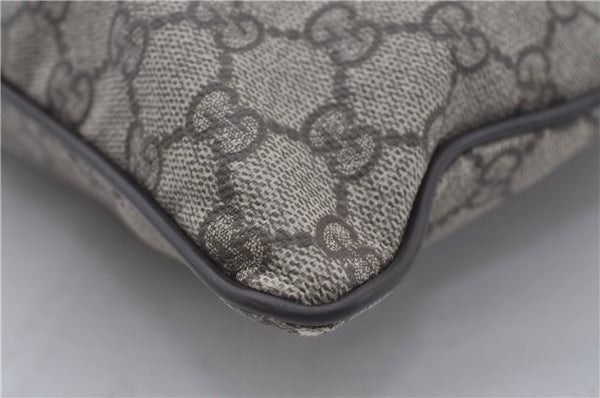 Authentic GUCCI Shoulder Cross Body Bag GG PVC Leather 141198 Brown 6372D