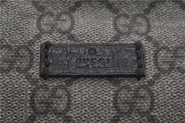 Authentic GUCCI Shoulder Cross Body Bag GG PVC Leather 141198 Brown 6372D