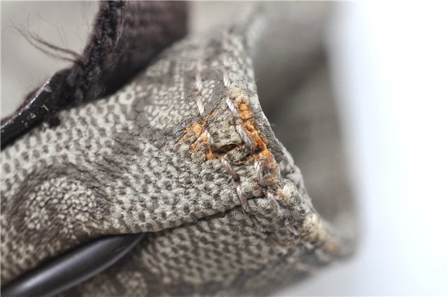 Authentic GUCCI Shoulder Cross Body Bag GG PVC Leather 141198 Brown 6372D