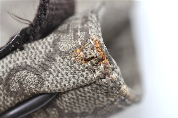 Authentic GUCCI Shoulder Cross Body Bag GG PVC Leather 141198 Brown 6372D