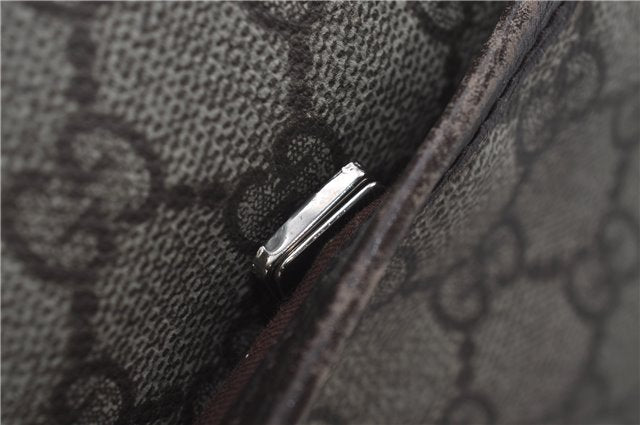 Authentic GUCCI Shoulder Cross Body Bag GG PVC Leather 141198 Brown 6372D