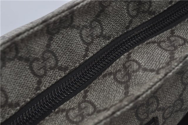 Authentic GUCCI Shoulder Cross Body Bag GG PVC Leather 141198 Brown 6372D