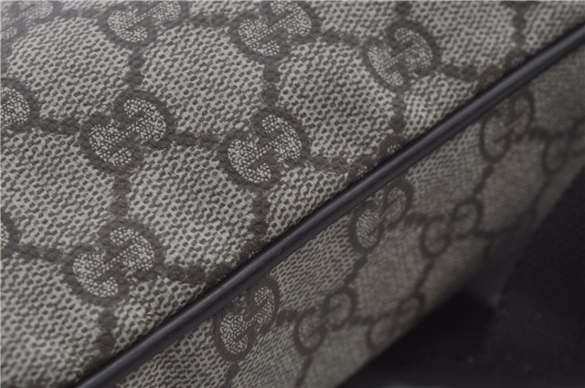 Authentic GUCCI Shoulder Cross Body Bag GG PVC Leather 141198 Brown 6372D