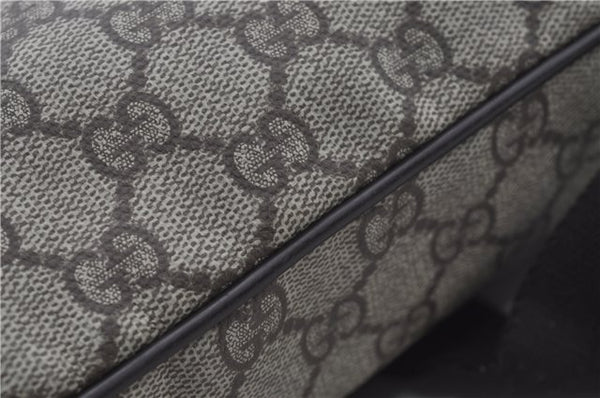 Authentic GUCCI Shoulder Cross Body Bag GG PVC Leather 141198 Brown 6372D