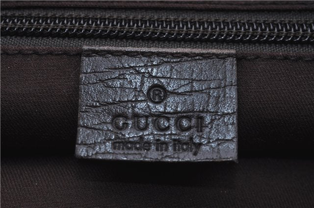 Authentic GUCCI Shoulder Cross Body Bag GG PVC Leather 141198 Brown 6372D