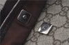 Authentic GUCCI Shoulder Cross Body Bag GG PVC Leather 141198 Brown 6372D