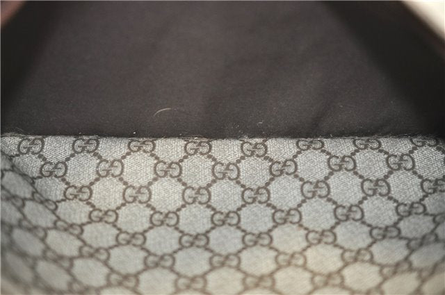 Authentic GUCCI Shoulder Cross Body Bag GG PVC Leather 141198 Brown 6372D