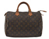 Authentic Louis Vuitton Monogram Speedy 30 Hand Boston Bag M41526 LV 6372I