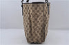 Authentic GUCCI Shoulder Tote Bag GG Canvas Leather 113017 Brown 6373D