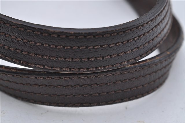 Authentic GUCCI Shoulder Tote Bag GG Canvas Leather 113017 Brown 6373D