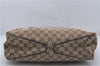 Authentic GUCCI Shoulder Tote Bag GG Canvas Leather 113017 Brown 6373D