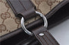 Authentic GUCCI Shoulder Tote Bag GG Canvas Leather 113017 Brown 6373D